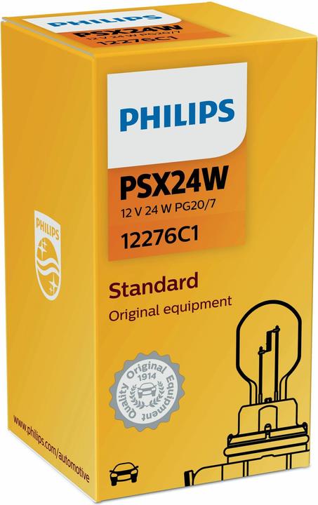 Image du produit Philips Standard 12276C1 Lampe conventionnelle de signalisation et habitacles (PSX24W)