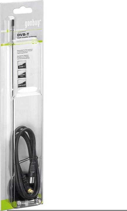 Actual product image Goobay Passive DVB-T2 HD indoor antenna (Indoor antenna, 3 dB, DVB-T / -T2)