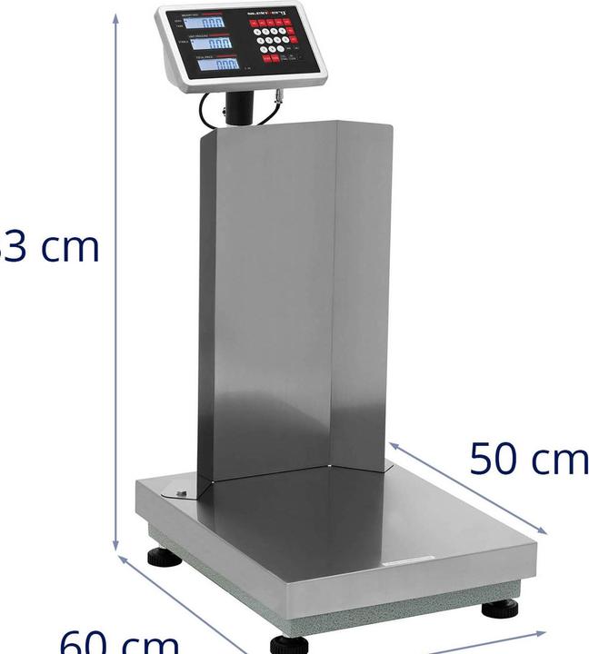 Produktbild Steinberg Plattformwaage Industriewaage Kartoffelwaage Sackwaage 300 / 0,02 kg 40 x 50 cm