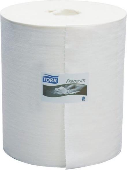 Image du produit Tork Chiffons de nettoyage Premium 530 1 épaisseur 43x38cm blanc 1 rouleau de 710 chiffons (1 x)