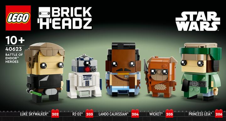 Actual product image LEGO Heroes of the Battle of Endor (40623, LEGO Brickheadz)