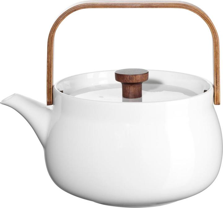 ASA Selection japandi Teekanne mit Holzgriff weiss 0,6l (0.60 l)