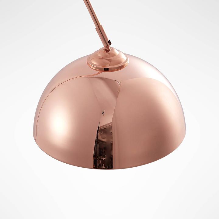Actual product image Lindby Lennart arc floor lamp, copper (E27)