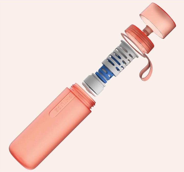 Image du produit Philips AWP2712RDR Fitness GoZero Bouteille d'eau avec filtre rouge (0.59 l)