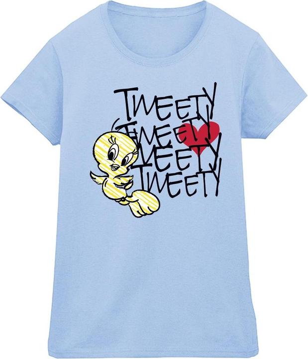 Immagine prodotto Looney Tunes Tweety Love Heart Maglietta Donna (S)