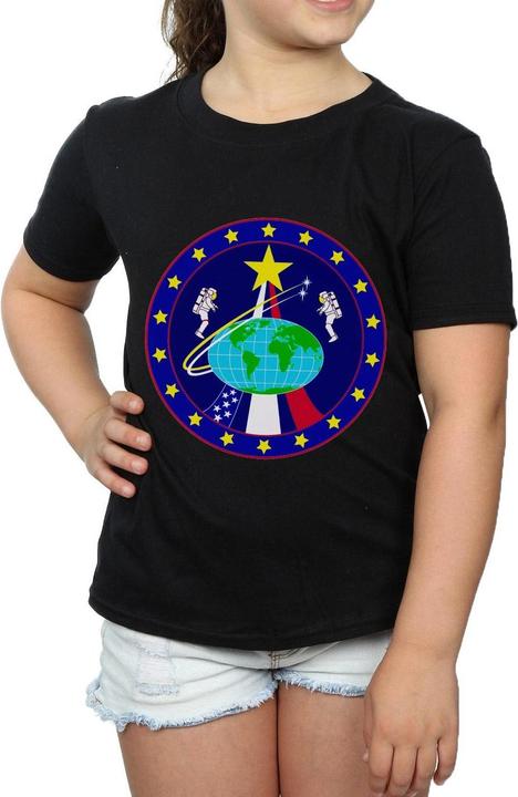 Immagine prodotto Nasa Classic Globe Astronauts Maglietta Ragazze (116)