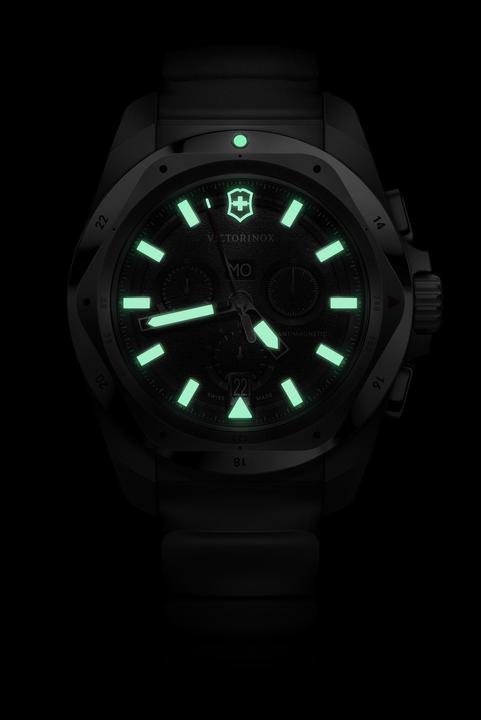 Produktbild Victorinox I.N.O.X. Chrono 43, SIR, BLK dial,BLK rubber str (Chronograph, Taucheruhr, 43 mm)