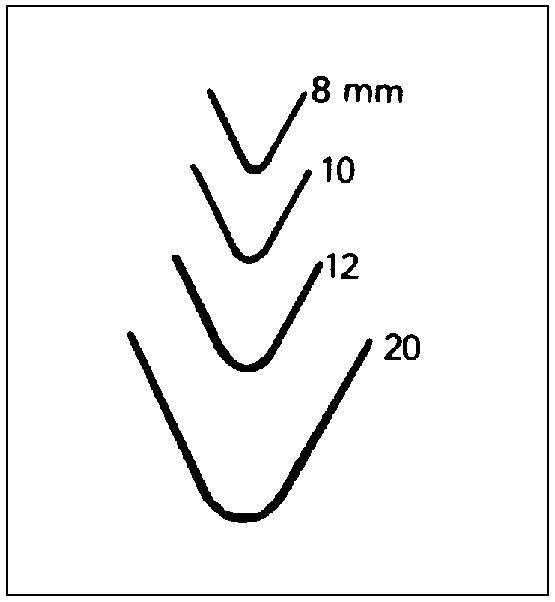 Actual product image Sculpting iron straight shape (1 mm)