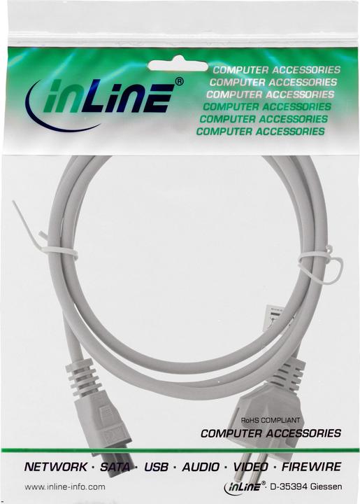 Produktbild InLine Netzkabel für Notebook (0.50 m)