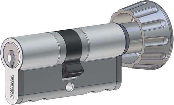 Produktbild Kaba Profil-Drehknopfzylinder 17 mm 20 Typ M1419