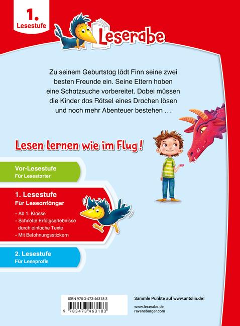 Produktbild Ravensburger Ein fantastischer Geburtstag - lesen lernen mit dem Leserabe - Erstlesebuch - Kinderbuch ab 6 (Deutsch, Maja von Vogel, Phine Wolff, 2024)