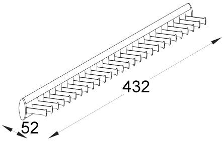 Actual product image Servetto Tie bar SELF SYSTEM