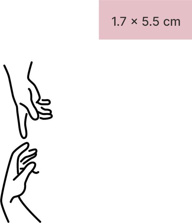 Actual product image minink Temporary tattoo - The creation of Adam