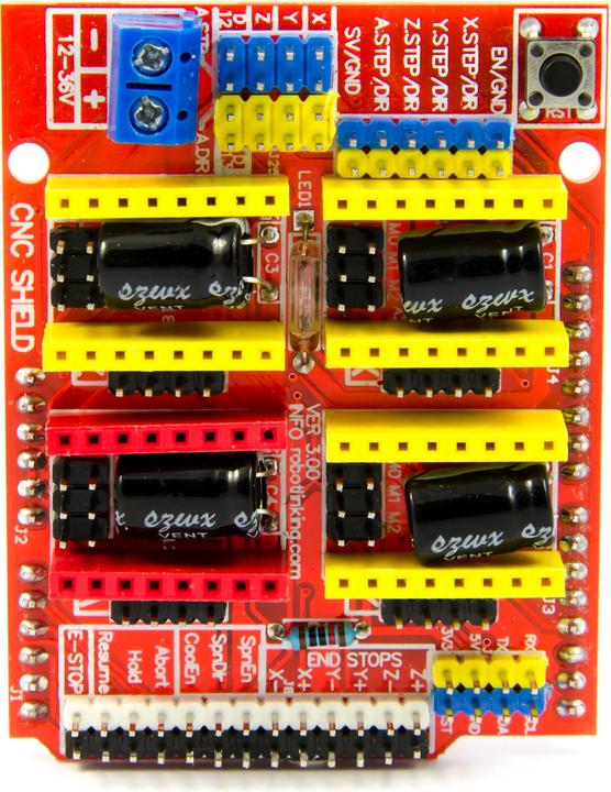 Actual product image Purecrea CNC Shield A4988 Arduino for 3D printers and milling machines (GRBL)