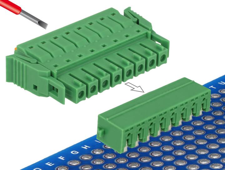 Produktbild Delock Terminalblock Raster horizontal (Kabel Zubehör)
