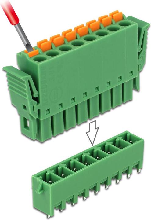 Immagine prodotto Delock Griglia della morsettiera verticale (Accessori per cavi)