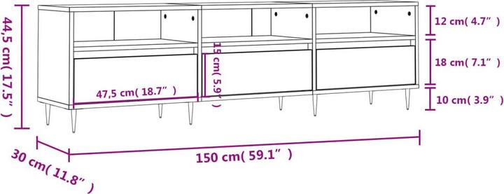 Image du produit VidaXL Margaux (150 x 30 x 44.5 cm)