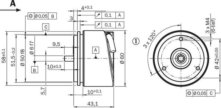 Image du produit Sick Codeur incrémental, 10000 ppr, HTL, signal TTL, type solide, 6mm Shaft