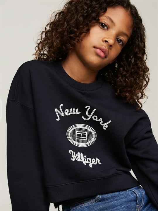Immagine prodotto Tommy Hilfiger Kids NY Geborduurde Sweater - Girls - Blauw - 16 jaar (16)