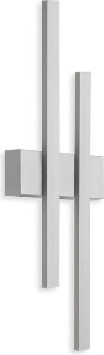 Produktbild Telefunken LED Auenwandleuchte IP44 2x4W 390 lm 4000 K neutralwei Graz silber 470 mm (390 lm, IP44)