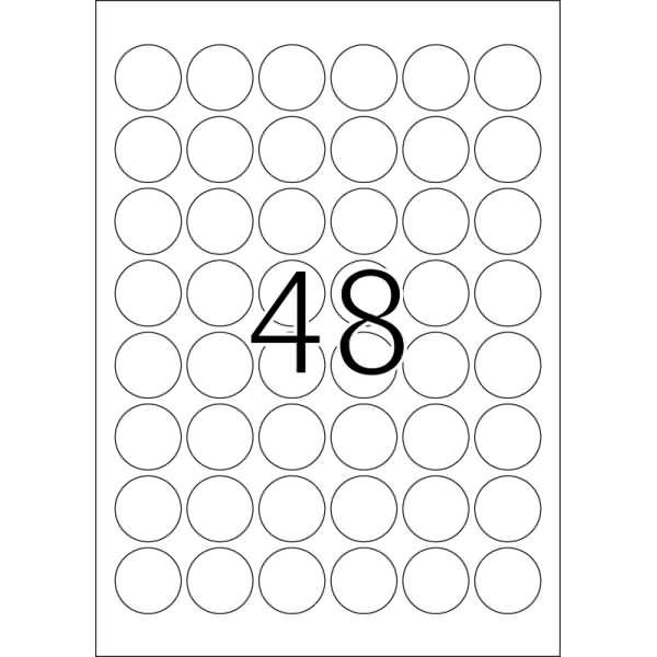 Actual product image HERMA Weatherproof labels A4 removable