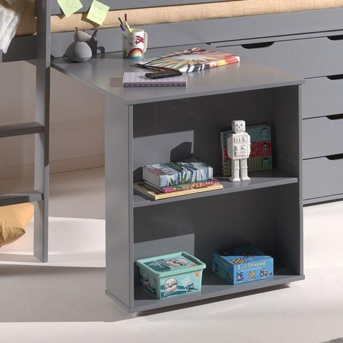 Produktbild Vipack Pino Schreibtisch/Halbhochbett Grau