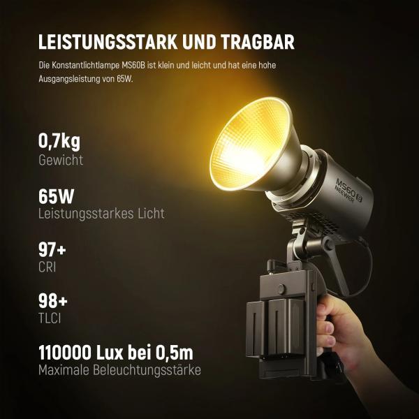 Produktbild Neewer Dauerlicht MS60B LED Foto-Videolicht (Videoleuchte)