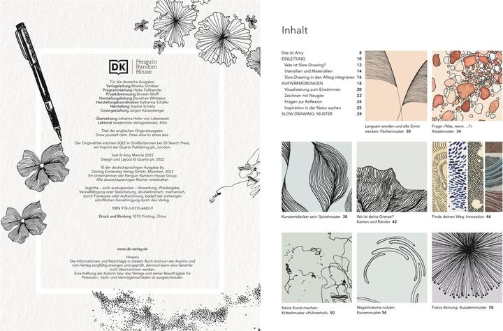 Produktbild Strich für Strich zur kreativen Entspannung mit Slow Drawing (Deutsch, Johanna Hofer von Lobenstein, Amy Maricle, 2023)