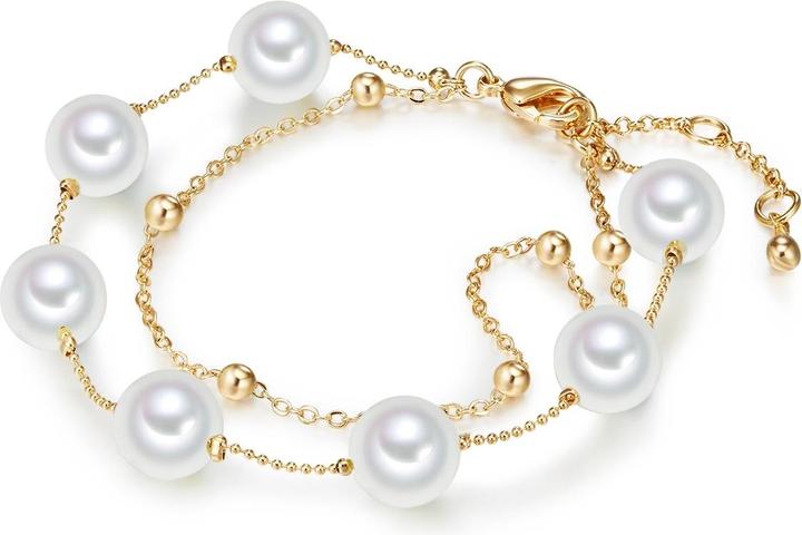 Image du produit Lulu & Jane Femmes laiton perle de coquille or jaune - 29497 (18 cm, Laiton)