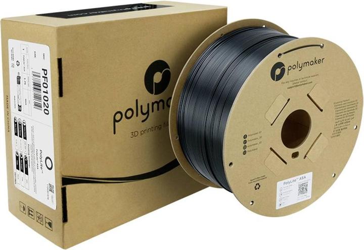 Image du produit Polymaker PolyLite ASA Noir 1,75 mm 3 000 g (ASA, 1.75 mm, 3000 g, Noir)