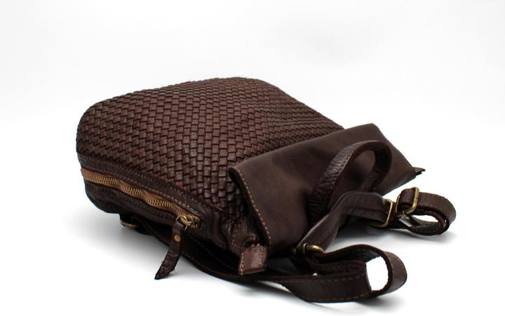 Actual product image Only-Bags.Store Soft Totes woven leather rucksack and shoulder bag
