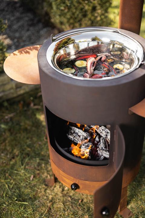 Image du produit Feu du Jardin Poêle à fondue et d'extérieur Deluxe rouille