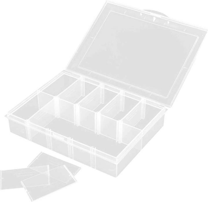 Actual product image Robitronic sorting box 10 compartments 134x100x29mm variable