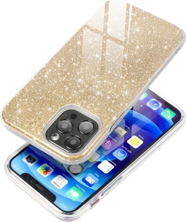 Produktbild König Design Handyhülle für Xiaomi Redmi 9C Schutzcase Cover Bumper Schale Glitzer Gold Neu (Xiaomi Redmi 9C)