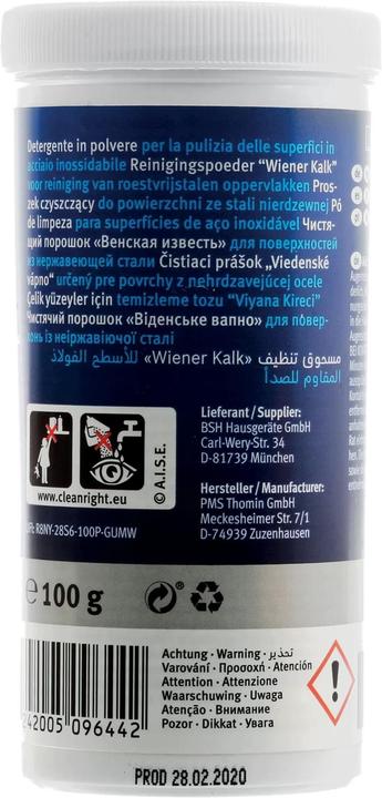 Valori nutrizionali e ingredienti Siemens Lime viennese