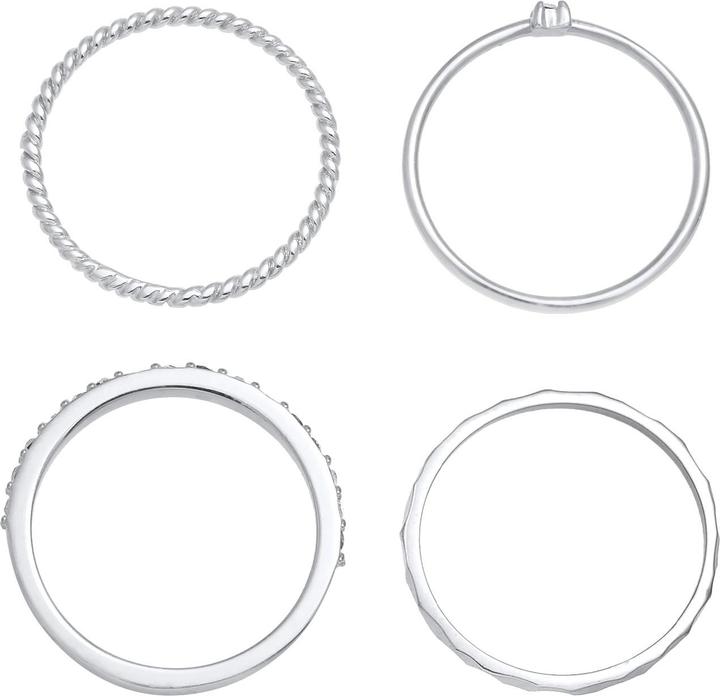 Immagine prodotto Elli Anello di cristallo, set di anelli (52, 925 Argento)