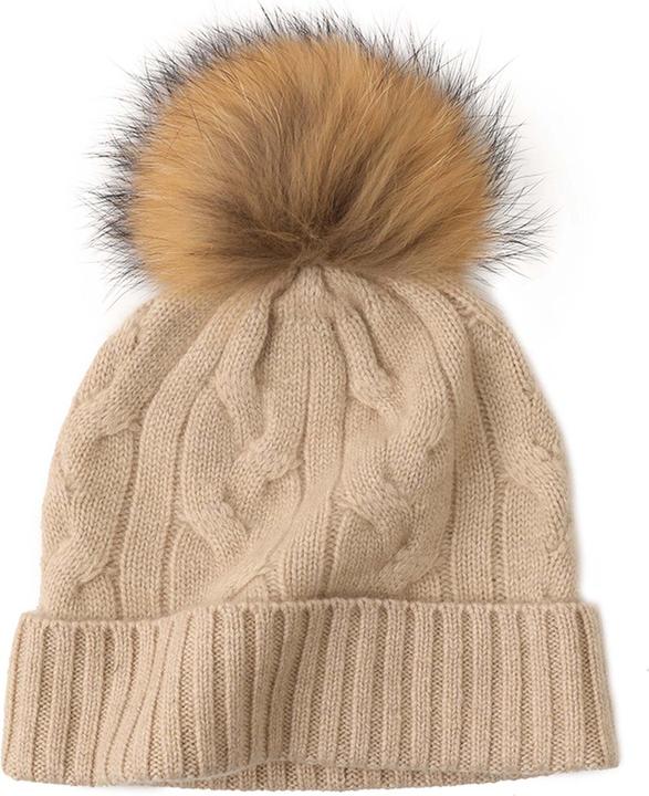 Immagine prodotto Bellemere Beanie Soft Cable Knit Cashmere