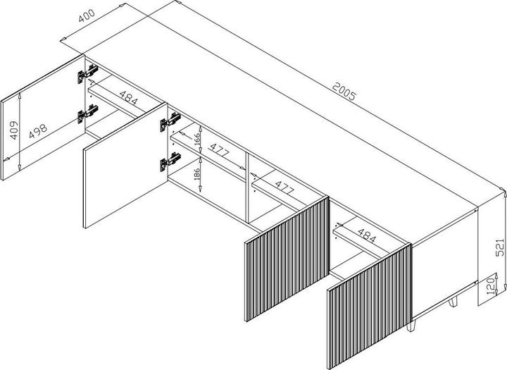 Actual product image Cama Pafos (200 x 42 x 52 cm)