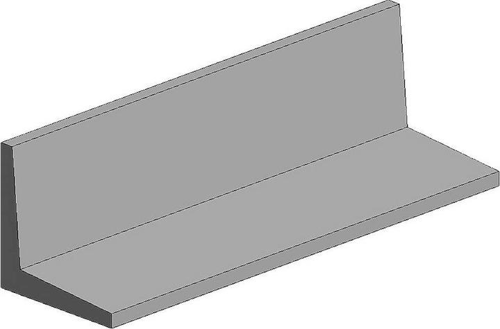Aztek 35cm angle profile, opaque P-Styrene 2.0mm (4 pcs)