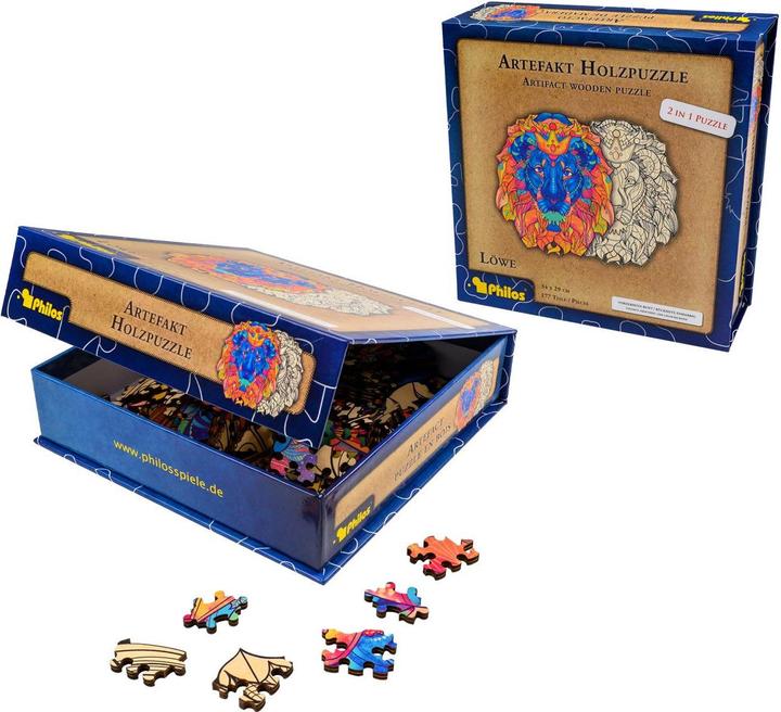 Actual product image Philos Artefact Wooden Puzzle in Lion (177 pieces)