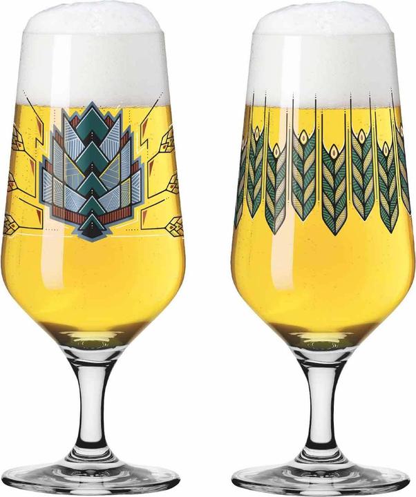 Produktbild Ritzenhoff Pilsgläser mit Motiv Brauchzeit (0.37 l, 2 x)