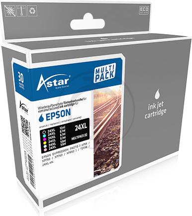 Produktbild Astar 6er-Pack - Schwarz, Gelb, Cyan, Magenta, hell Magenta, hell Cyan - Tintenpatrone (entspri...
