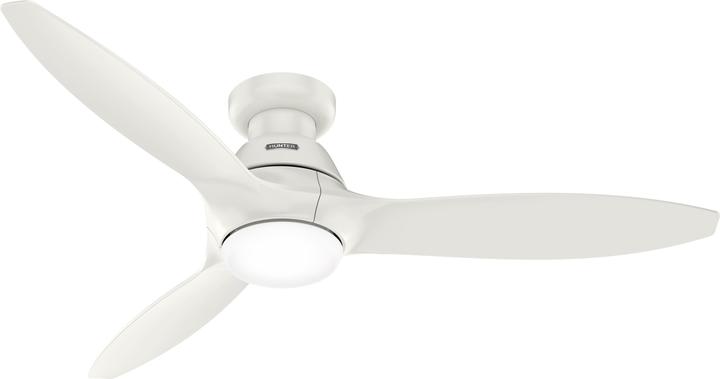 Actual product image Hunter Fans DC Deckenventilator Calabasas LP Weiss mit LED (41 dB)