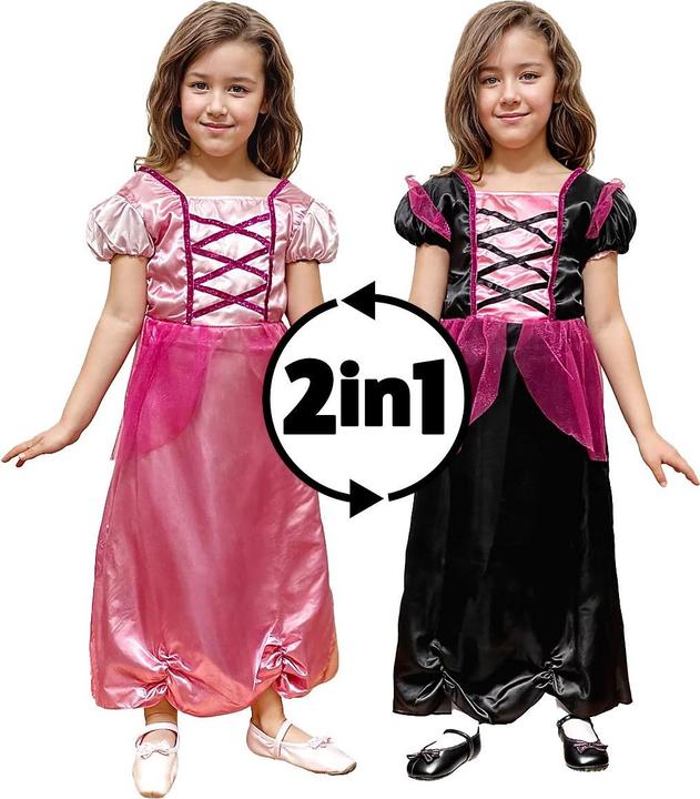 Produktbild Metamorph 2in1 Prinzessinkostüm & Hexenkostüm für Kinder (116, 122, 128, 120 B, 125 B)