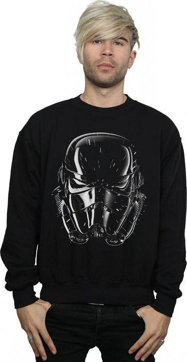 Actual product image Star Wars Mens Stormtrooper Hyper Drive Helmet Sweatshirt (XL)