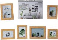 Produktbild IKO Bilderrahmen-Set Holz hell: 2x 13*18cm, 3x 10*15cm