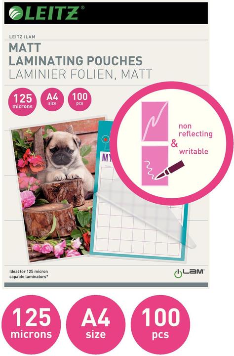 Image du produit Leitz iLAM (A4, 100 pièce(s), 125 µm)