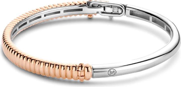 Immagine prodotto Ti Sento Milano Braccialetto a coste placcato oro rosa 2956SR (6 cm, Argento 925)