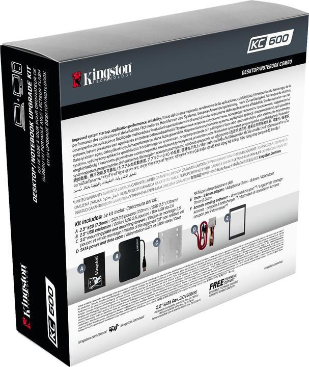 Produktbild Kingston KC600 Kit (2048 GB, 2.5")