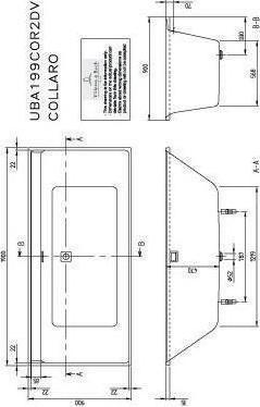 Immagine prodotto Villeroy & Boch V&B bagno da incasso COLLARO 1900x900 m Ab u Überlgrt. chr noi (190 cm, 90 cm)